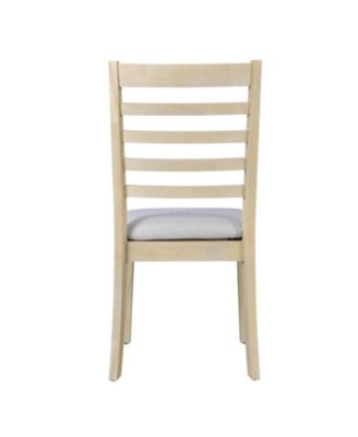 Farmhouse Extendable Dining Set with 6 Upholstered Chairs