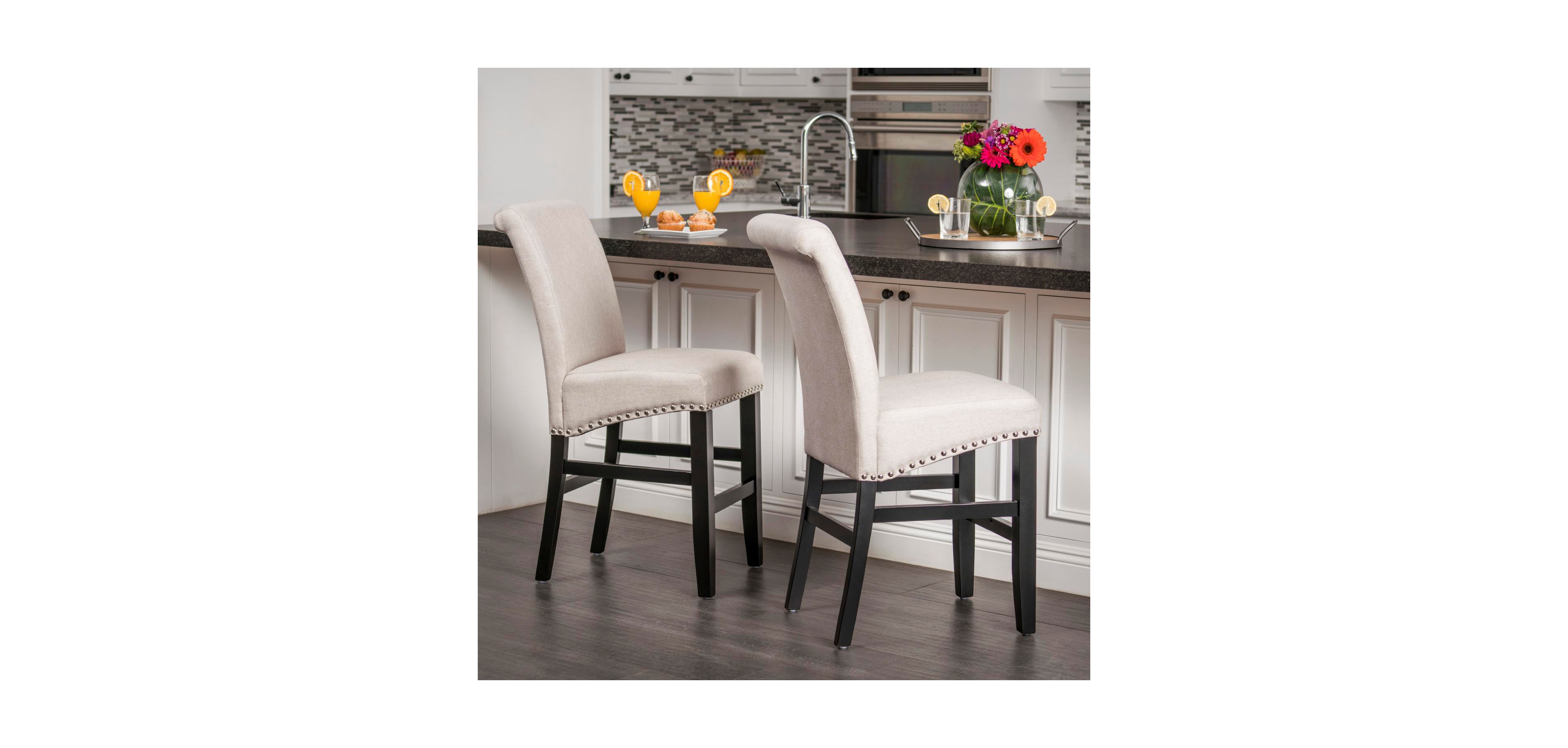 Streamdale Furniture 25'' Upholstered Counter Stools (Set of 2)