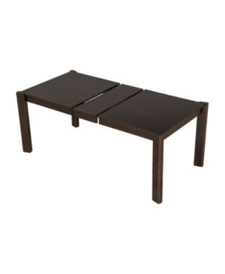 Farmhouse Extendable Dining Set - Walnut & Champagne