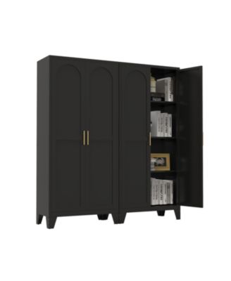 61" Metal Storage Cabinet with Adjustable Shelves