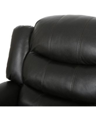 Streamdale Classic Black Berry PU Glider Recliner