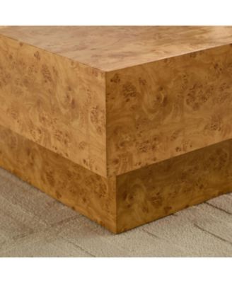 Faux Burl Wood Coffee Table - Mid-Century Modern