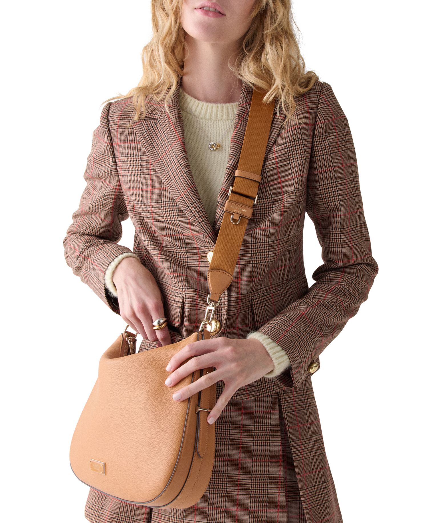 Liv Large Pebbled Leather Shoulder Bag