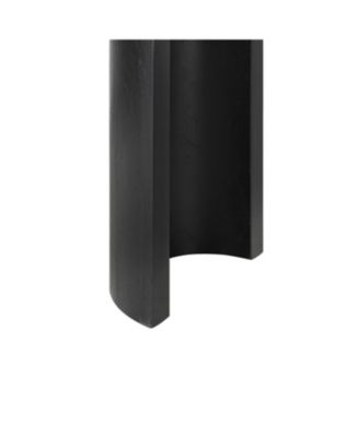 Vintage Console Table - Beaded Trim, Reversible Legs, Natural Wood