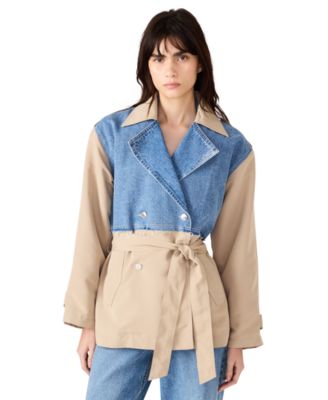 Women's Cropped Trench Coat