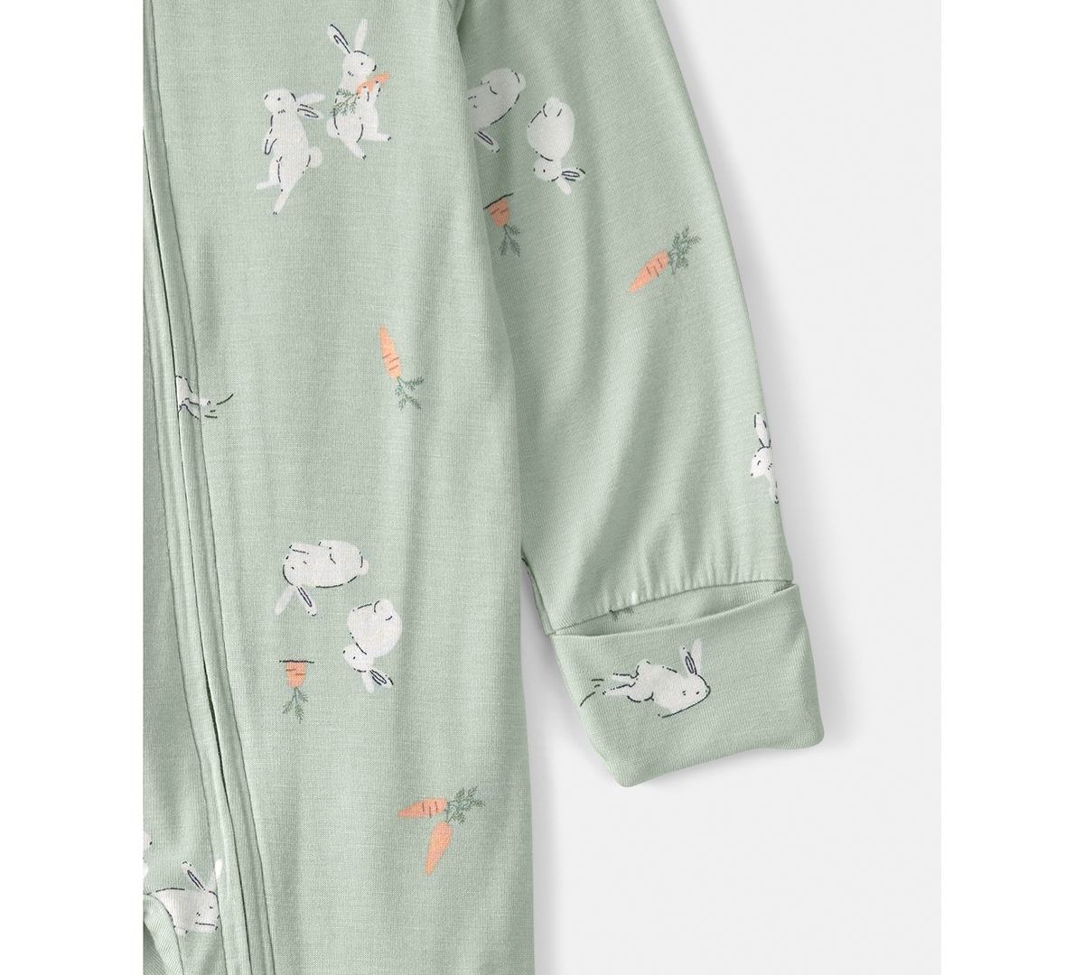 Carter's Baby Boys' or Baby Girls' Easter Bunny Print 2-Way Zip Sleep and Play Pajama