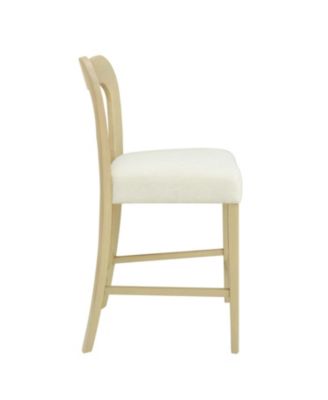 Streamdale Counter Stool Without Arm(light ash+beige) Set of 2