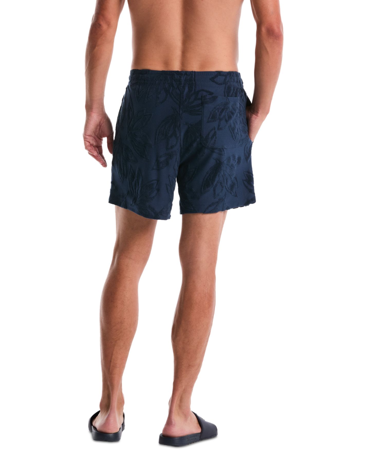Мужские шорты Original Penguin Floral Patterned Slim-Fit, цвет: Морской — фото 5