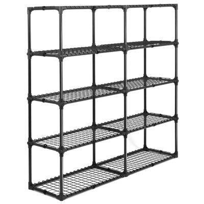 Streamdale Heavy-Duty 5-Shelf Wire Rack with Cover (2-Pack), 1100 lbs Capacity
