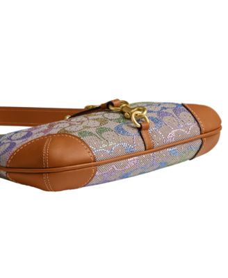 Originals Hamptons Medium Crystal Signature Jacquard Hobo Bag