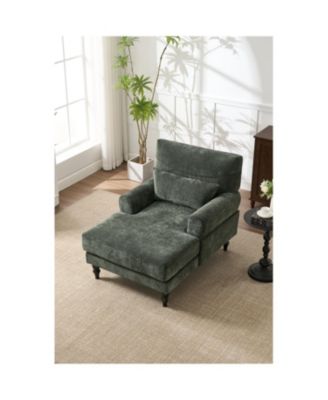 Streamdale Green Chaise Lounge Indoor Sofa Recliner