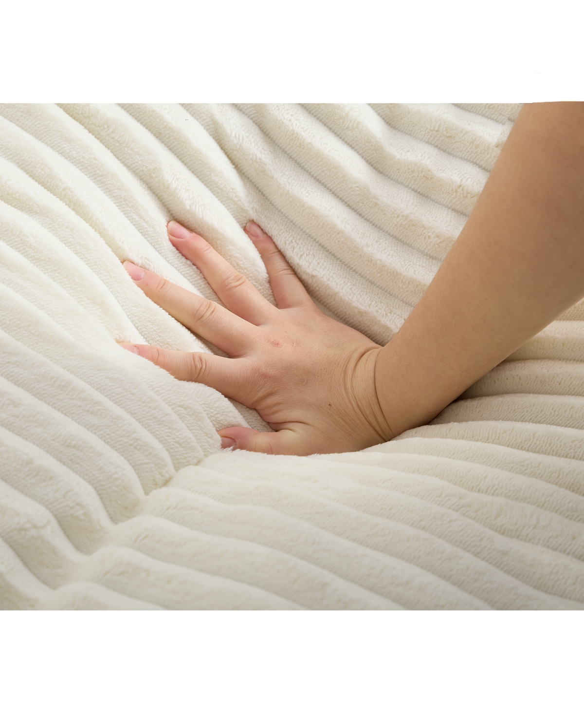 Streamdale Furniture Streamdale Oversized Corduroy Chaise Lounge Sofa Bed w/ Pillows