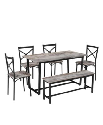 6-Piece Dining Set- Kitchen Table for Small Spaces