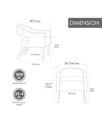 Upholstered Accent Armchair