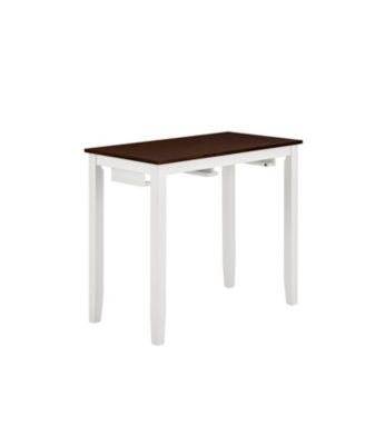 Bar Table & Chairs Set - Antique Grey/White