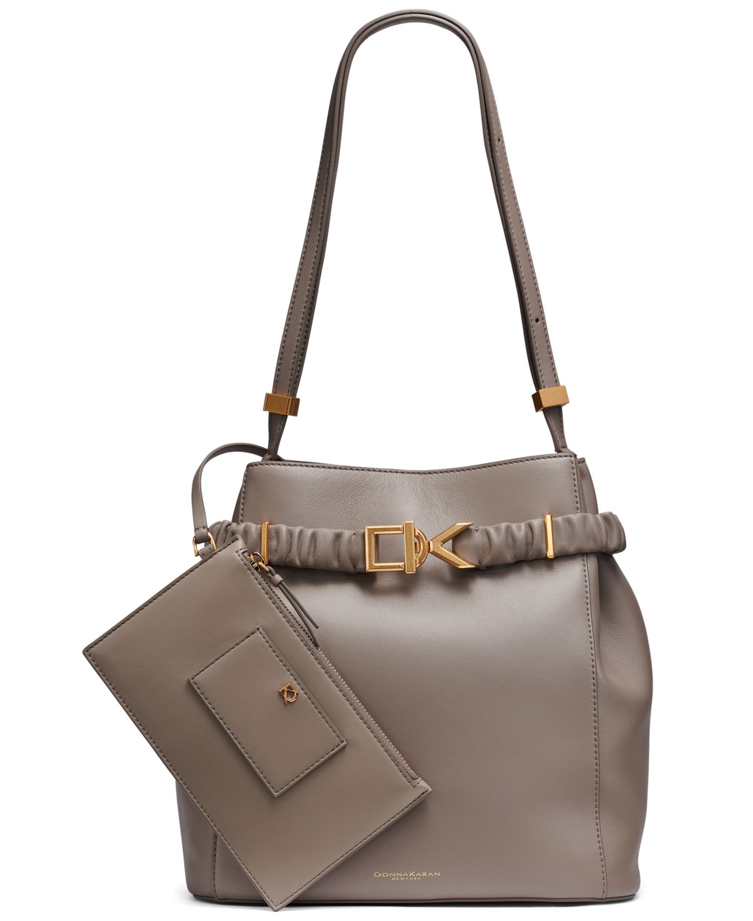 Gingham Medium Bucket Bag