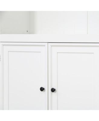 78.75" LED Bookcase Display Cabinet