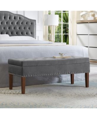  Tufted Bench with Storage
