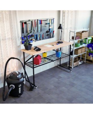 Streamdale Folding Butcher-Block Workbench - Portable Utility Table