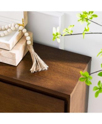 Walnut Sideboard Buffet Cabinet with Outlets