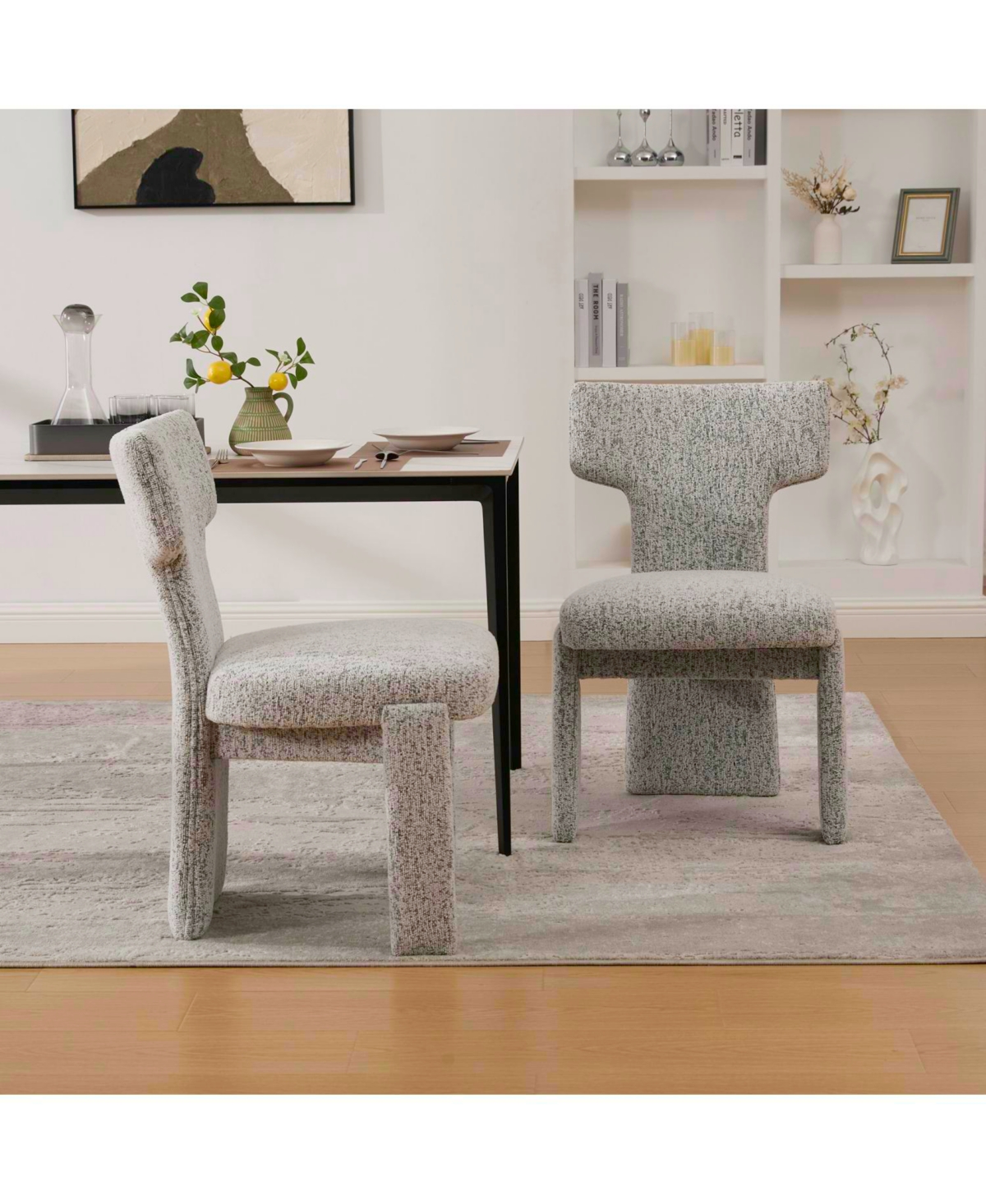 Streamdale Furniture Upholstered Chenille Dining Chairs (Set of