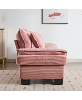 Streamdale Corduroy Sofa Sleeper with Comfy Cushions