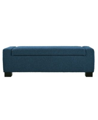 50" Rectangular Ottoman Bench with Hinged Lid & Storage