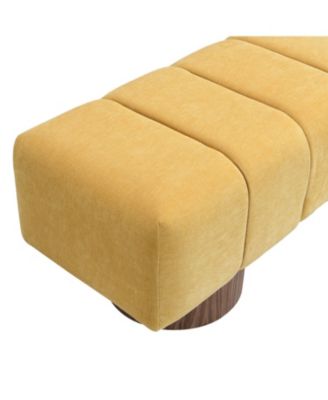 Upholstered Chenille Bench - Dining Entryway Bedroom