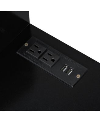 Vanity Desk with Drawers Cabinet & Charging Port