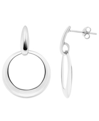 Sterling Silver Door Knocker Earrings, Macy's Exclusive