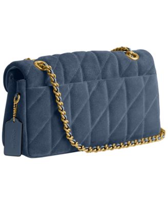 Quilted Tabby Medium Suede Shoulder Bag 26