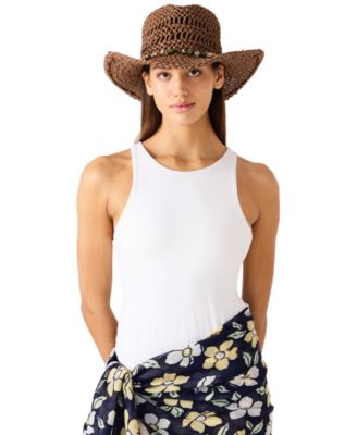 Beaded Trim Classic Western Hat