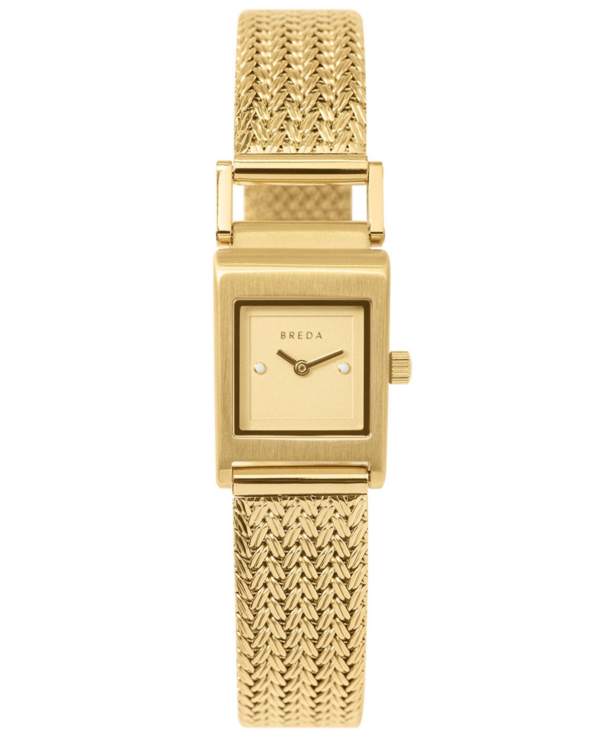 Breda Women's 'Revel Tethered' Gold Mesh Bracelet Watch, 18mm