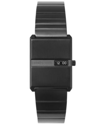 Women's 'Pulse' Black Plated Stainless Steel Bracelet Watch, 26mm