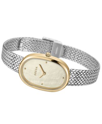 Women's Jane Tethered Silver Mesh Bracelet Watch, 23mm