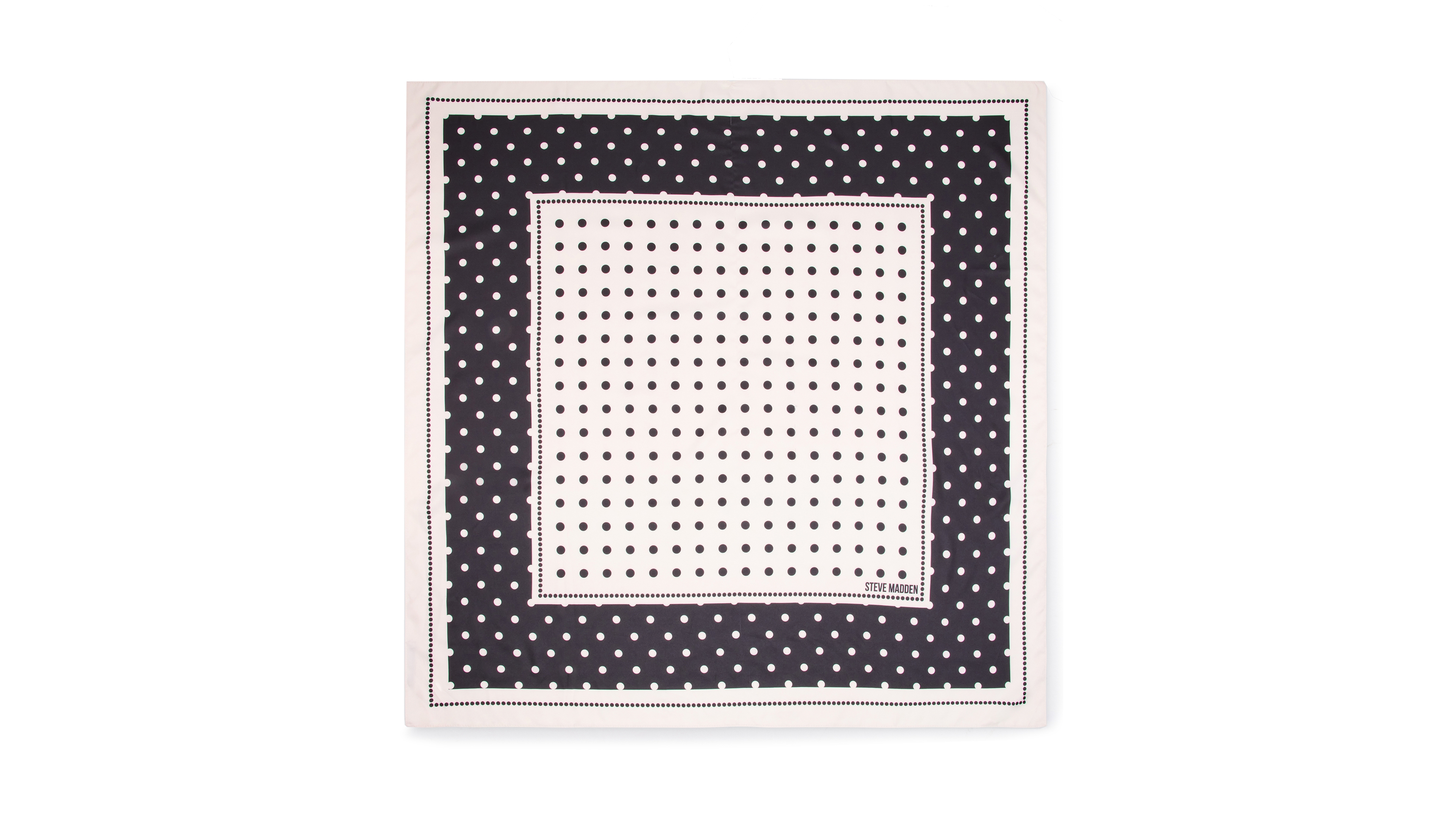 Steve Madden Inverted Polka Dot Square Scarf