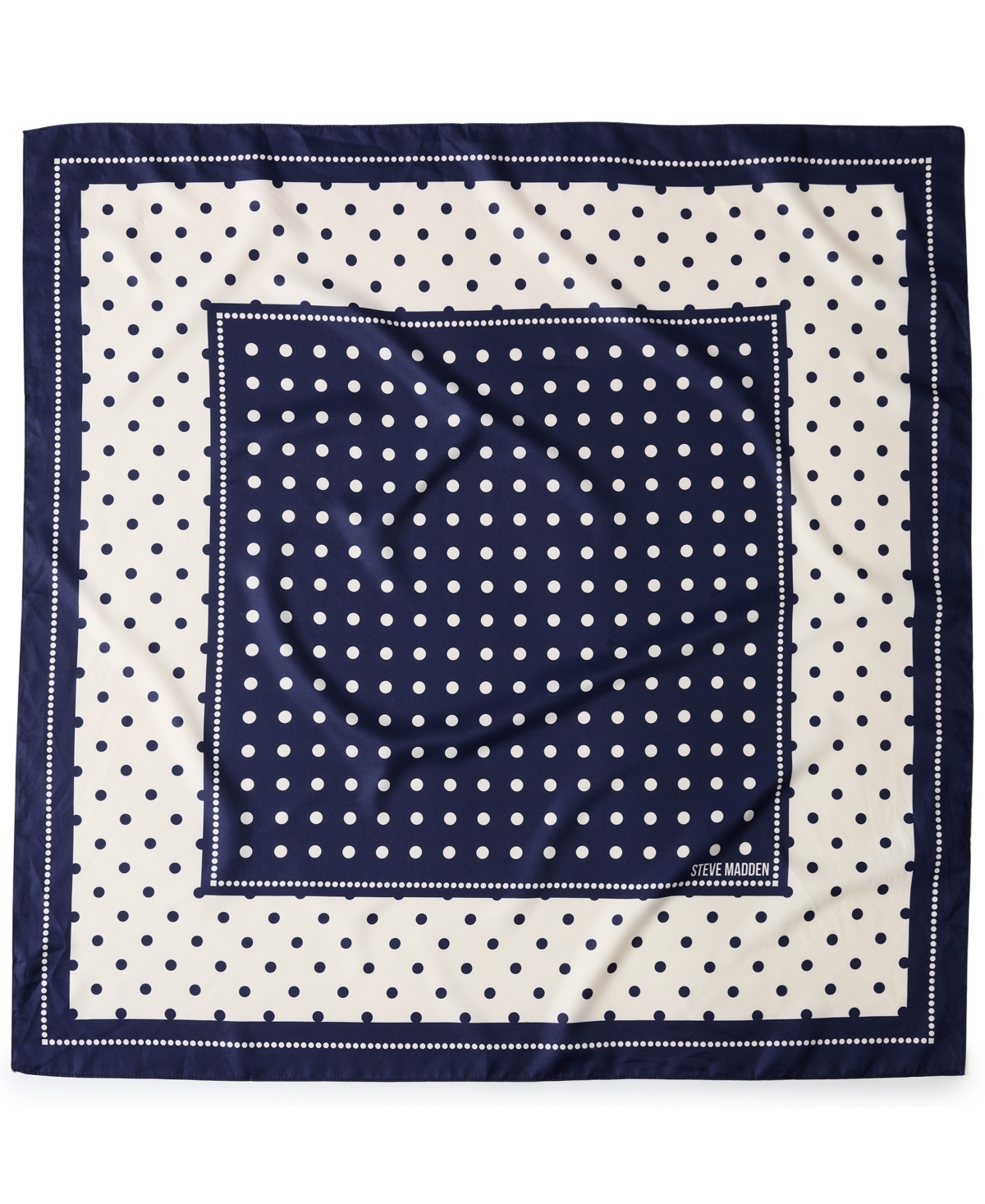Steve Madden Inverted Polka Dot Square Scarf