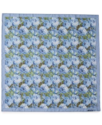 Vintage-Inspired Floral Square Scarf