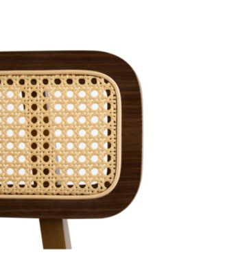 Bari Indoor Wood Barstool, Walnut Finished, Set of 2