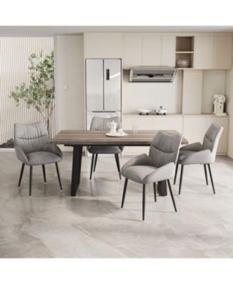 62.9" Rectangular Dining Table & 4-Chair Set