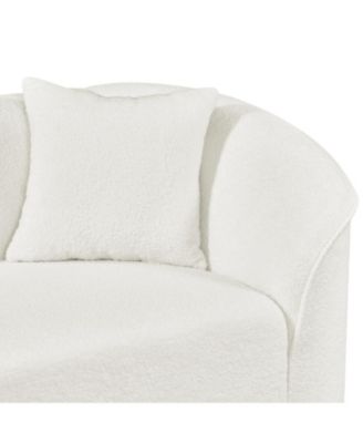 Streamdale  L-Shaped Sectional Sofa- Plush 4-Seater, Boucle Upholstery