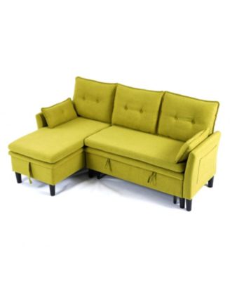 Streamdale Green L-Shaped Sectional Sofa with Storage