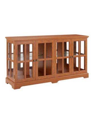 + 1 Pc + Wood (Dark Oak) + LED Lighting + Curio Cabinet