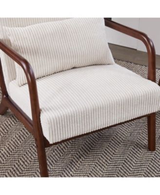 Mid-Century Modern Accent Chair Beige