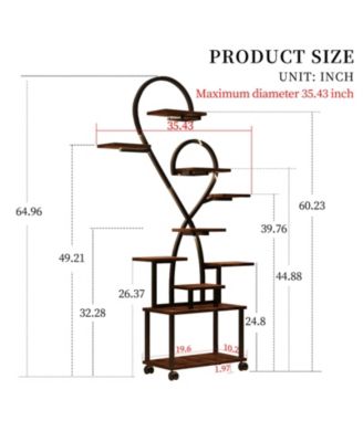 + Multi-Tier + Metal + Grow Lights + Plant Stand