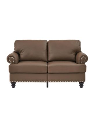 Streamdale Modern Classic Loveseat Faux Leather