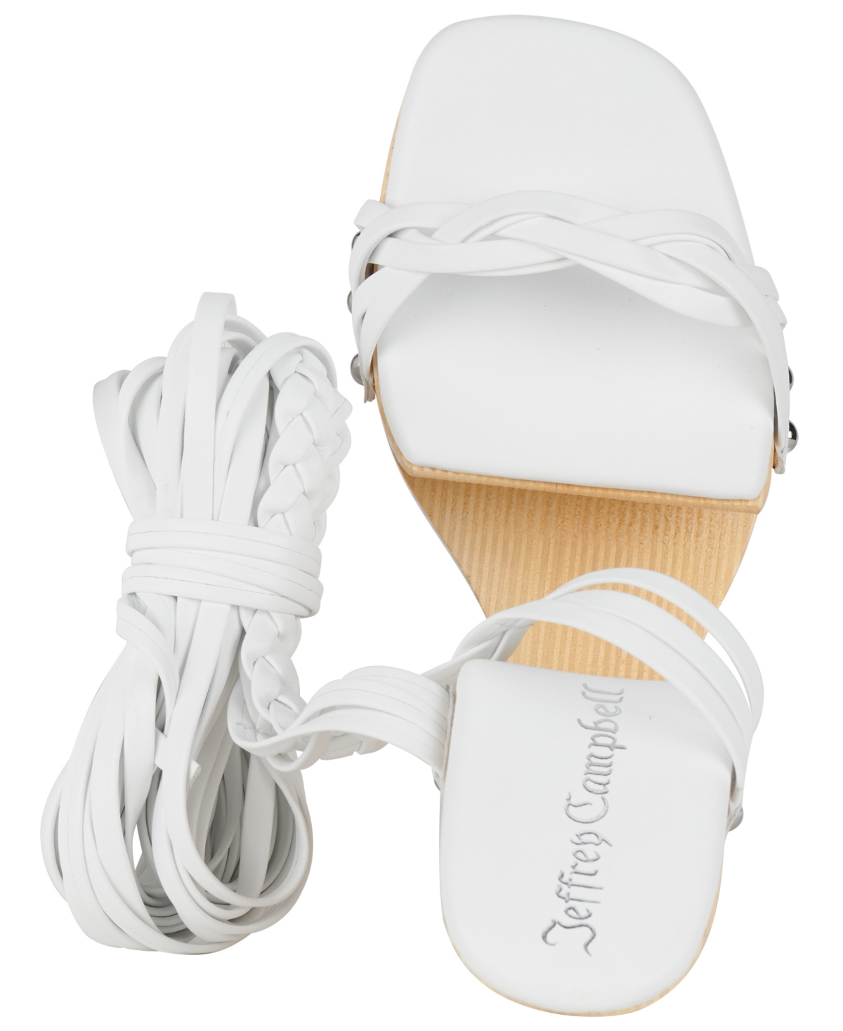 Jeffrey Campbell Women's Sculpted Leg-Wrap Platform Sandals