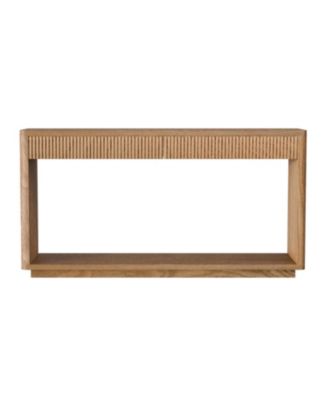 Streamdale 60" Modern 2-Drawer Fluted Console Table