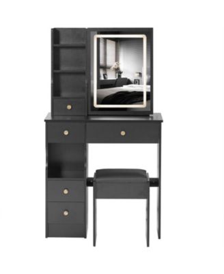 Streamdale Compact Vanity Set Touchscreen LED Mirror, Adjustable Lighting