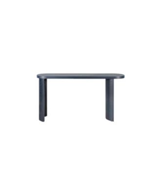 Navy Blue 60" Entryway Table with Curved Legs